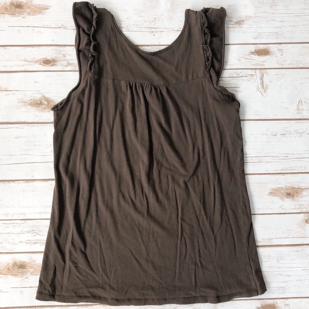 Gap Ruffle Sleeve Tank - Small - Picture 2 of 3